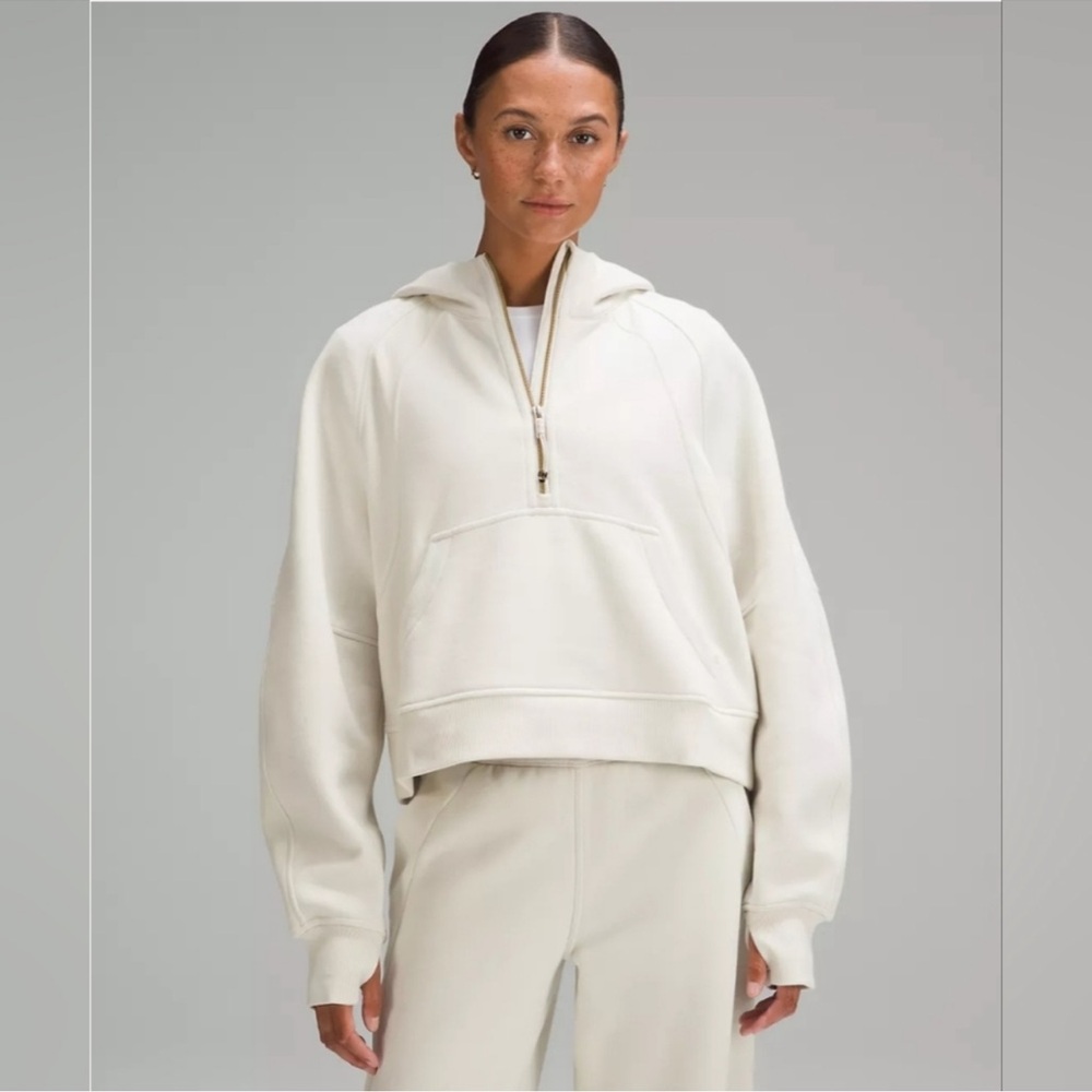 Lululemon scuba hoodie bone and gold